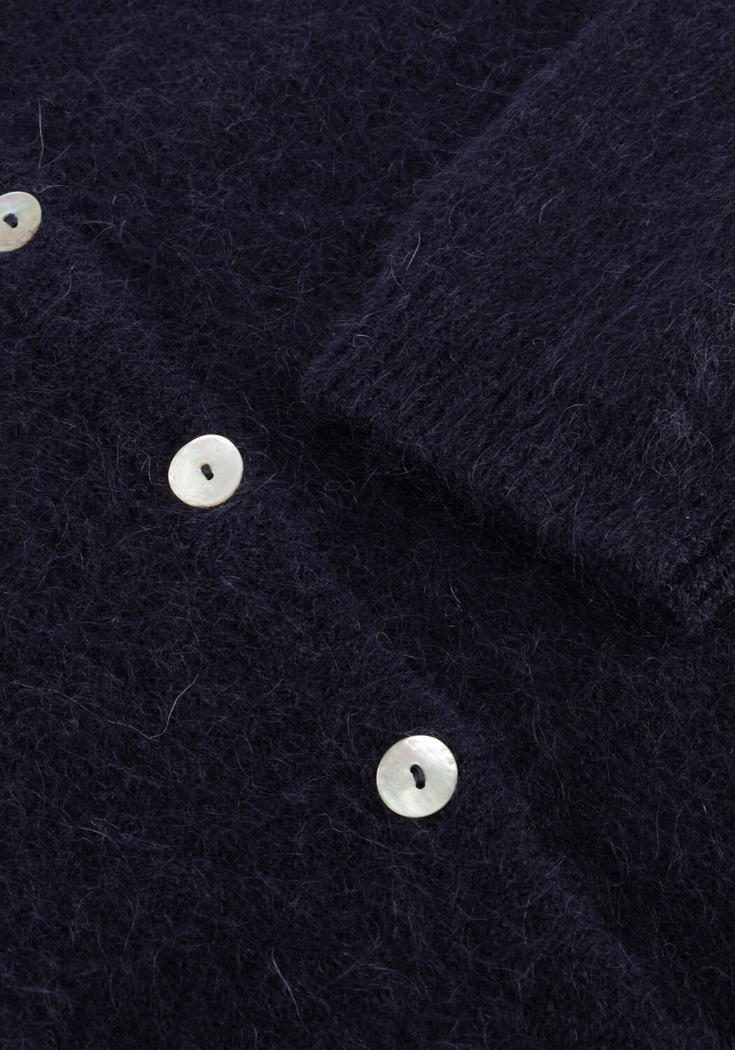 Donkerblauwe STUDIO ANNELOES Trui BIBI MOHAIR CARDIGAN - large
