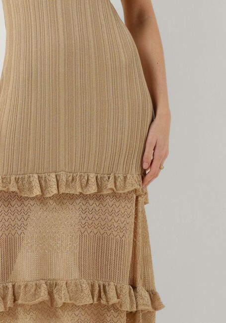 LIU JO Robe maxi ROMANTIC PARTY LUX DRESS en or - large