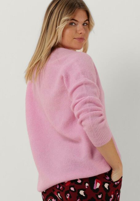 MOS MOSH Pull THORA V-NECK KNIT Rose clair - large