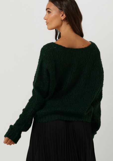 Groene SIMPLE Trui SASCHA V KNIT-MOHAIR-22-3 - large