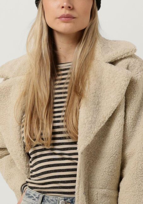 KNIT-TED Manteau Teddy NICOLA JACKET Écru - large