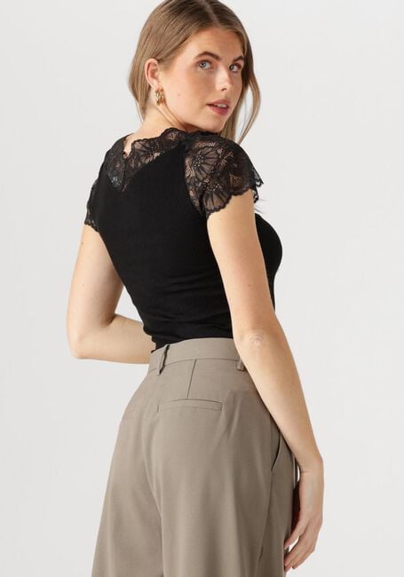 ROSEMUNDE Haut BEATHA CAPSLEEVE en noir - large