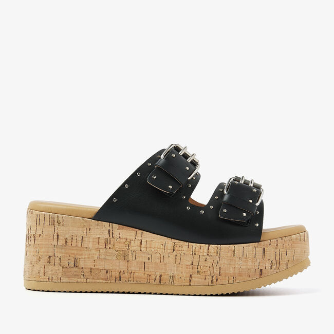 VIA VAI SISSEL MIRA Tongs en noir - large