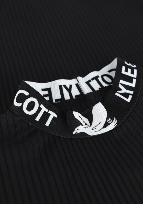 LYLE & SCOTT Haut BRANDED COLLAR T-SHIRT en noir - large