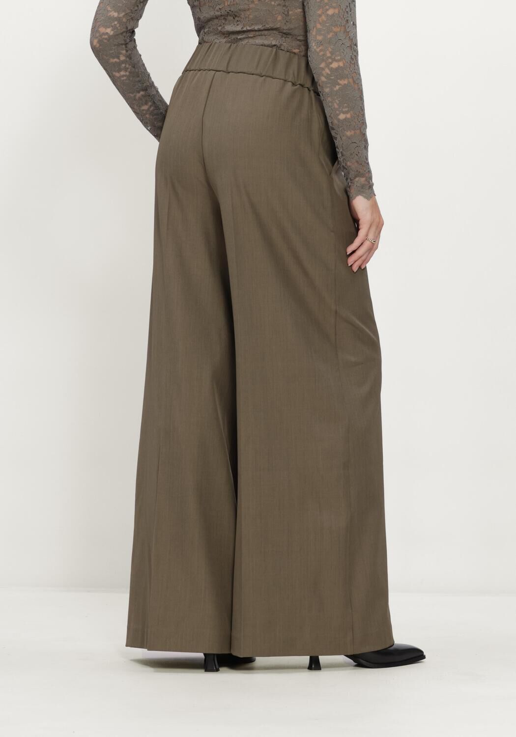 Khaki NOTRE-V Wijde broek NV-IRINA - large
