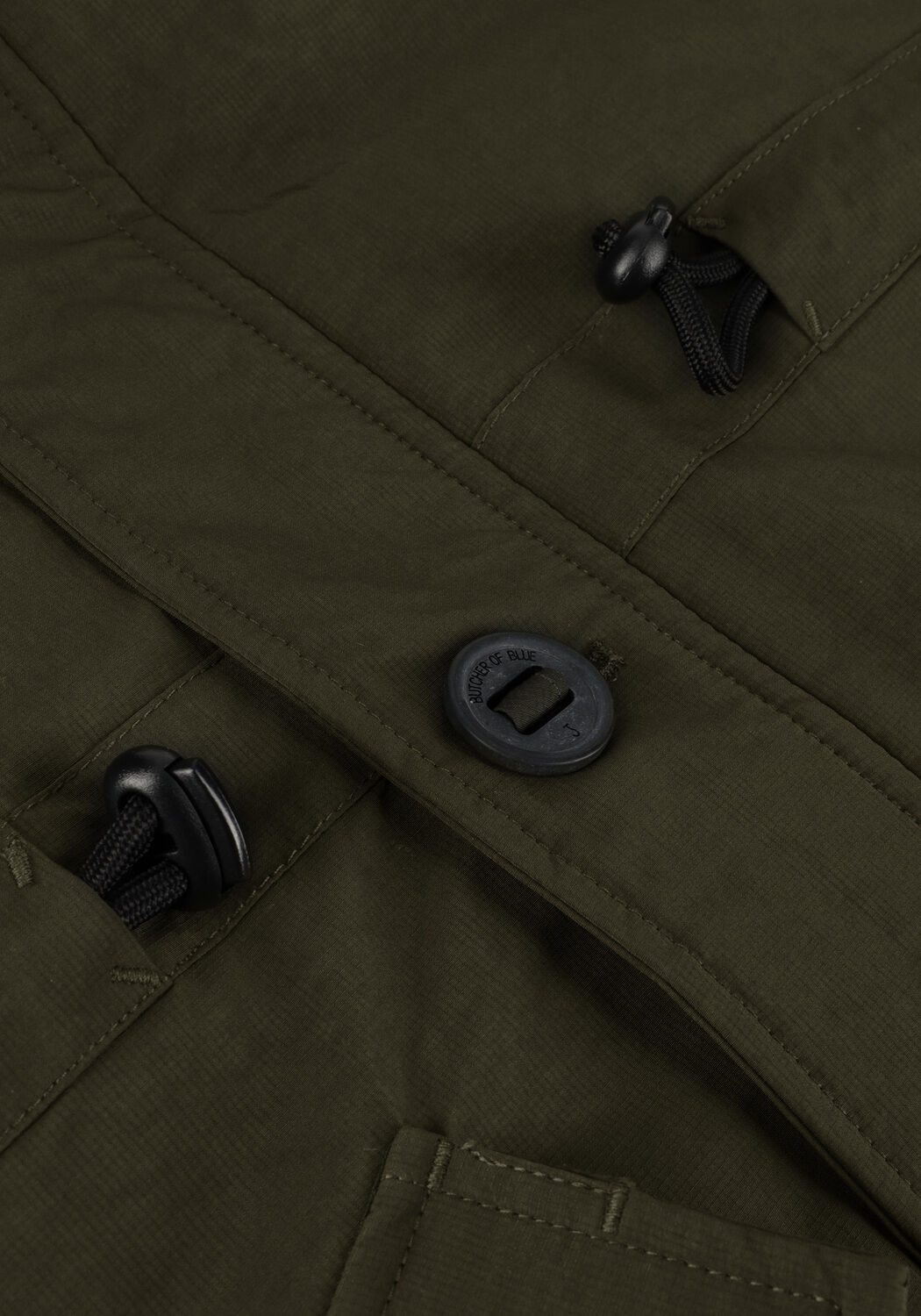 Groene BUTCHER OF BLUE Gewatteerde jas NELSON PARKA - large