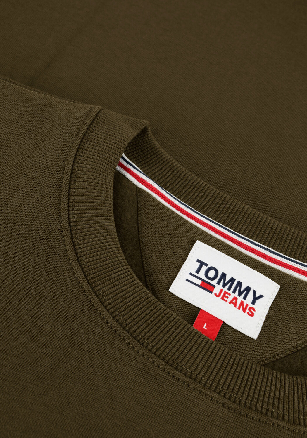 Groene TOMMY JEANS Sweater TJM REGULAR FLEECE C NECK - large