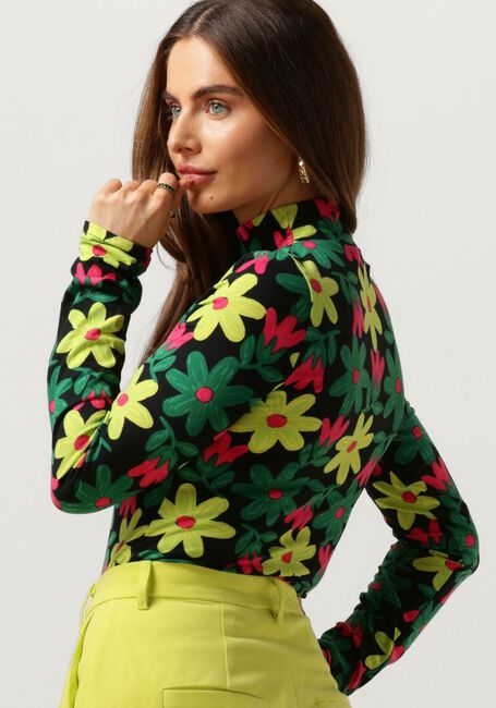 COLOURFUL REBEL  NEYO BIG FLOWER PEACHED TURTLENECK TOP en multicolore - large