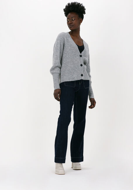 Lichtgrijze LEVETE ROOM Vest REBECCA 1 CARDIGAN - large