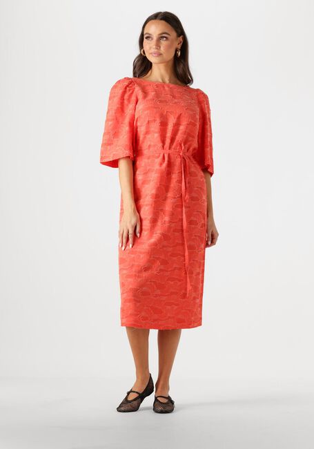 Oranje OBJECT Midi jurk OBJSUKI 3/4 DRESS 137 - large