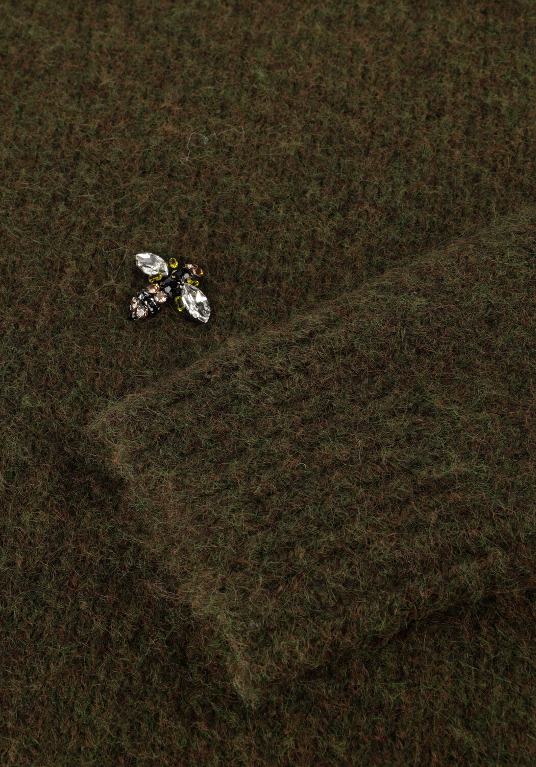 SUMMUM Pull EMBELLISHED SWEATER COZY MELANGE KNIT Vert fonc&eacute; - large