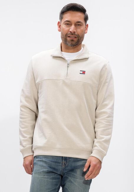 TOMMY JEANS Pull TJM REG BADGE QZ EXT &Eacute;cru - large