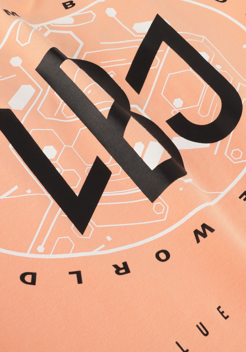 INDIAN BLUE JEANS T-shirt T-SHIRT IBJ BACKPRINT en orange - large