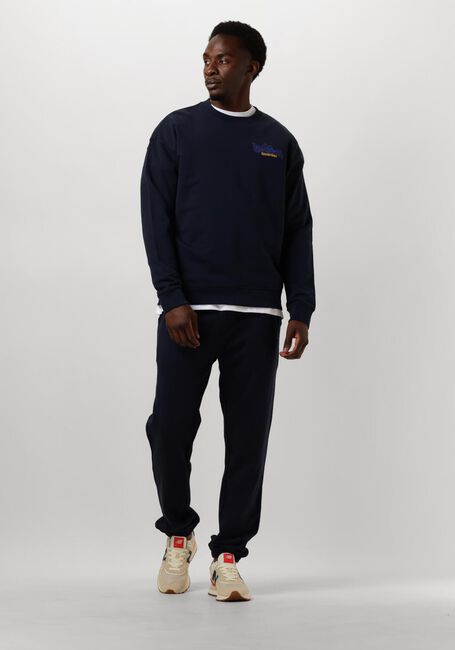 Donkerblauwe SCOTCH & SODA Joggingbroek LOGO SWEATPANT - large