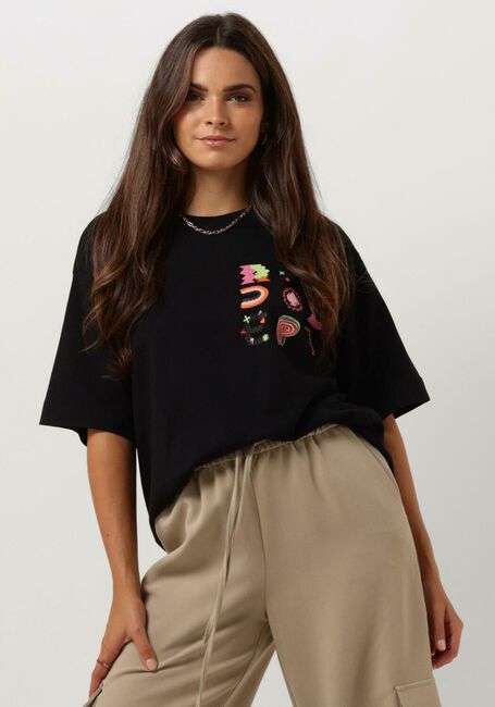 REFINED DEPARTMENT T-shirt BRUNA en noir - large