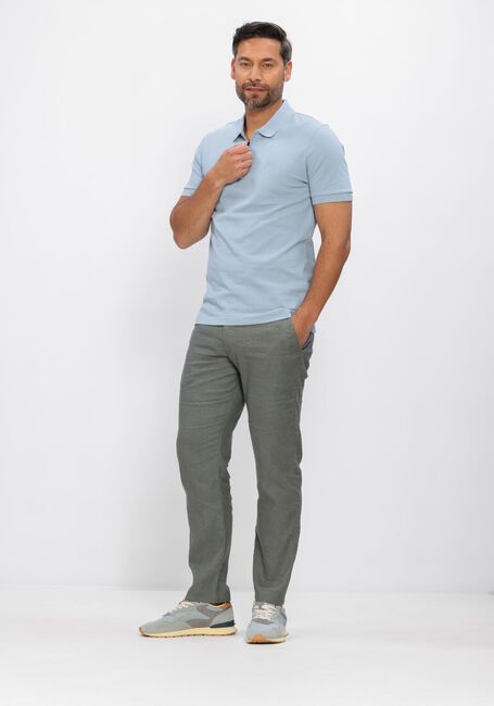 BOSS ORANGE Polo PASSERZIP Bleu clair - large