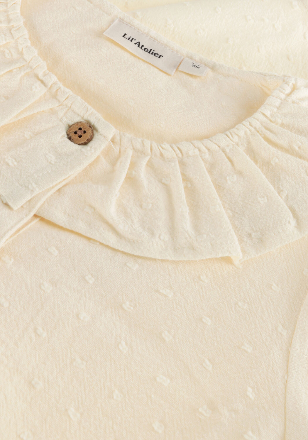 LIL' ATELIER NMFDALLAS LOOSE SHIRT Blouses &Eacute;cru - large