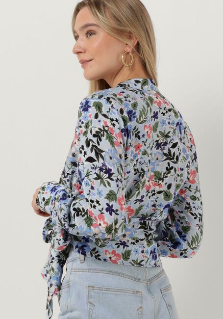 OBJECT Haut OBJRIGA L/S WRAP TOP Bleu clair - large
