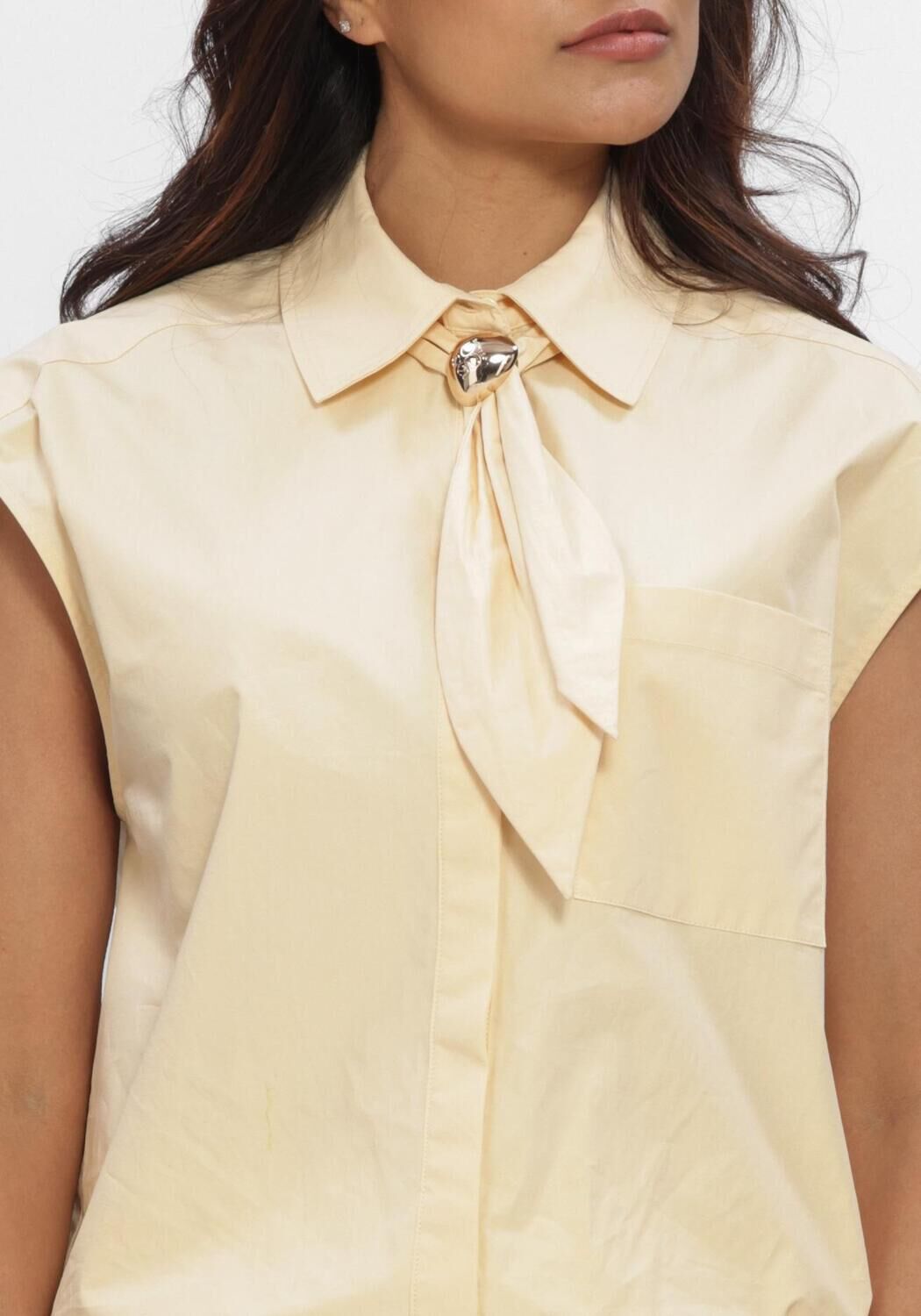 Creme DANTE6  ALCON SCARF DETAILED SHIRT - large