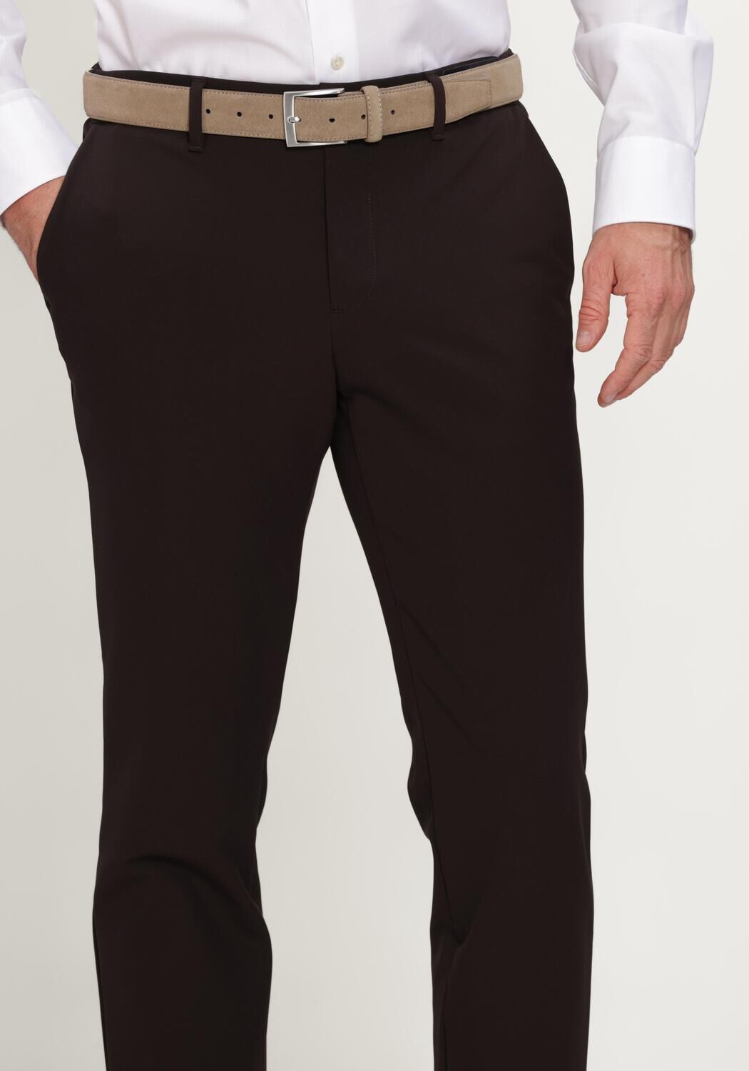 ALBERTO Pantalon MOVE en marron - large