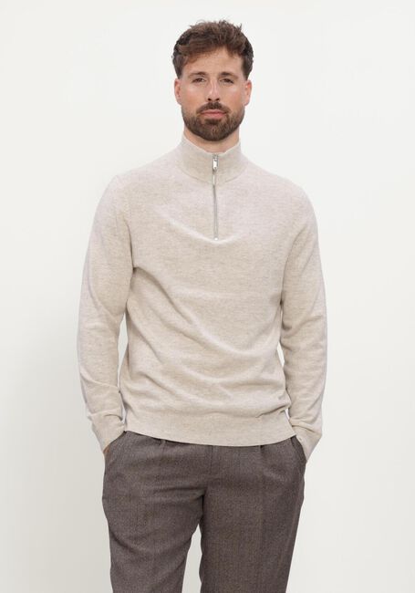 Beige PROFUOMO Trui NEW WOOL BLEND - large