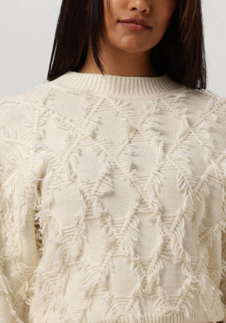Gebroken wit SECOND FEMALE Trui CARLI KNIT O-NECK - large
