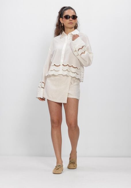 TOMMY JEANS Pantalon courte TJW LINEN SKORT en beige - large