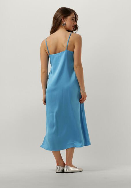 Lichtblauwe ENVII Midi jurk ENLIMA SL SLIP DRESS - large