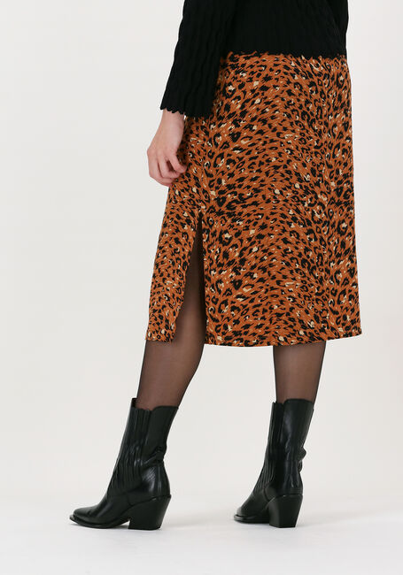ANOTHER LABEL Jupe midi DEMI SKIRT en marron - large
