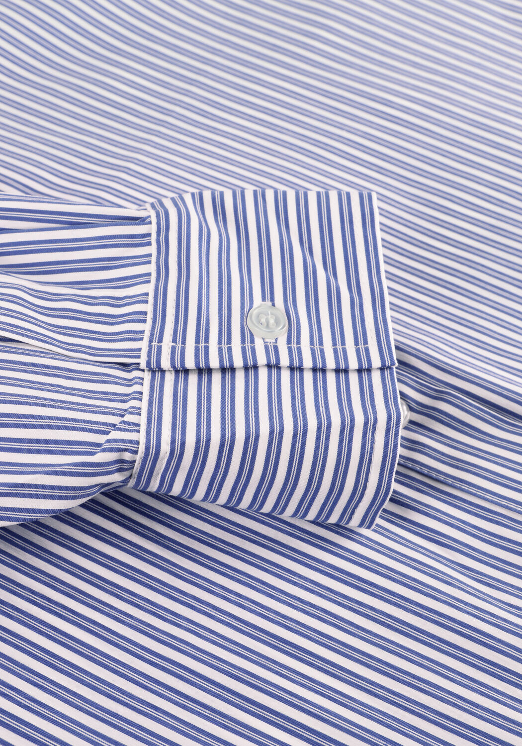 Blauwe ALIX THE LABEL  LADIES WOVEN STRIPED BLOUSE - large