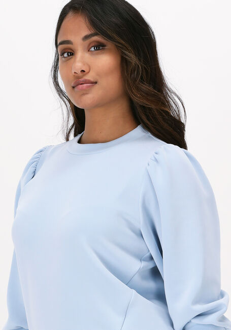 Lichtblauwe SELECTED FEMME Trui SLFTENNY 3/4 SWEAT TOP - large
