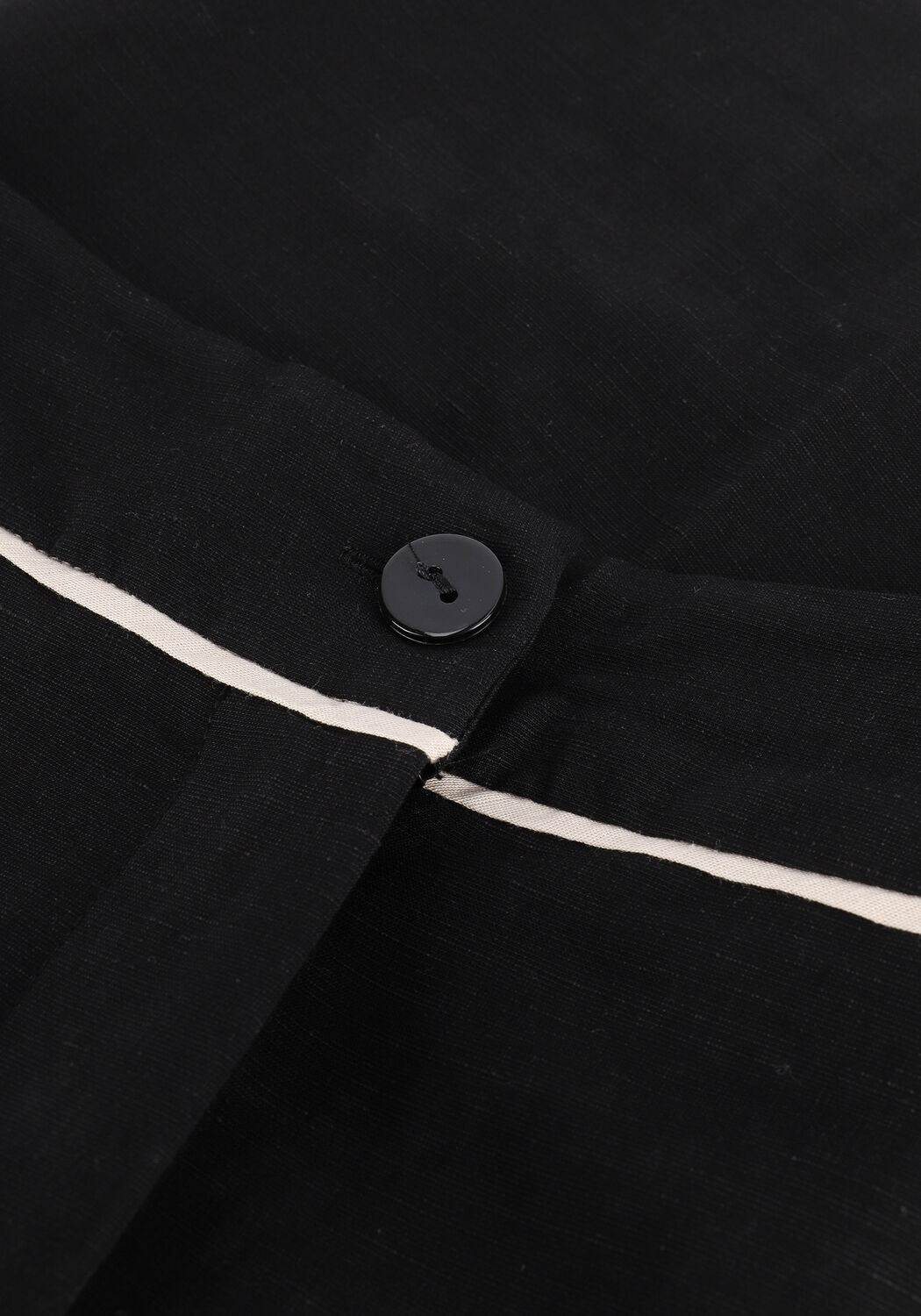 Zwarte ACCESS Broeken/jumpsuits LINEN HIGH-WAISTED SHORTS - large