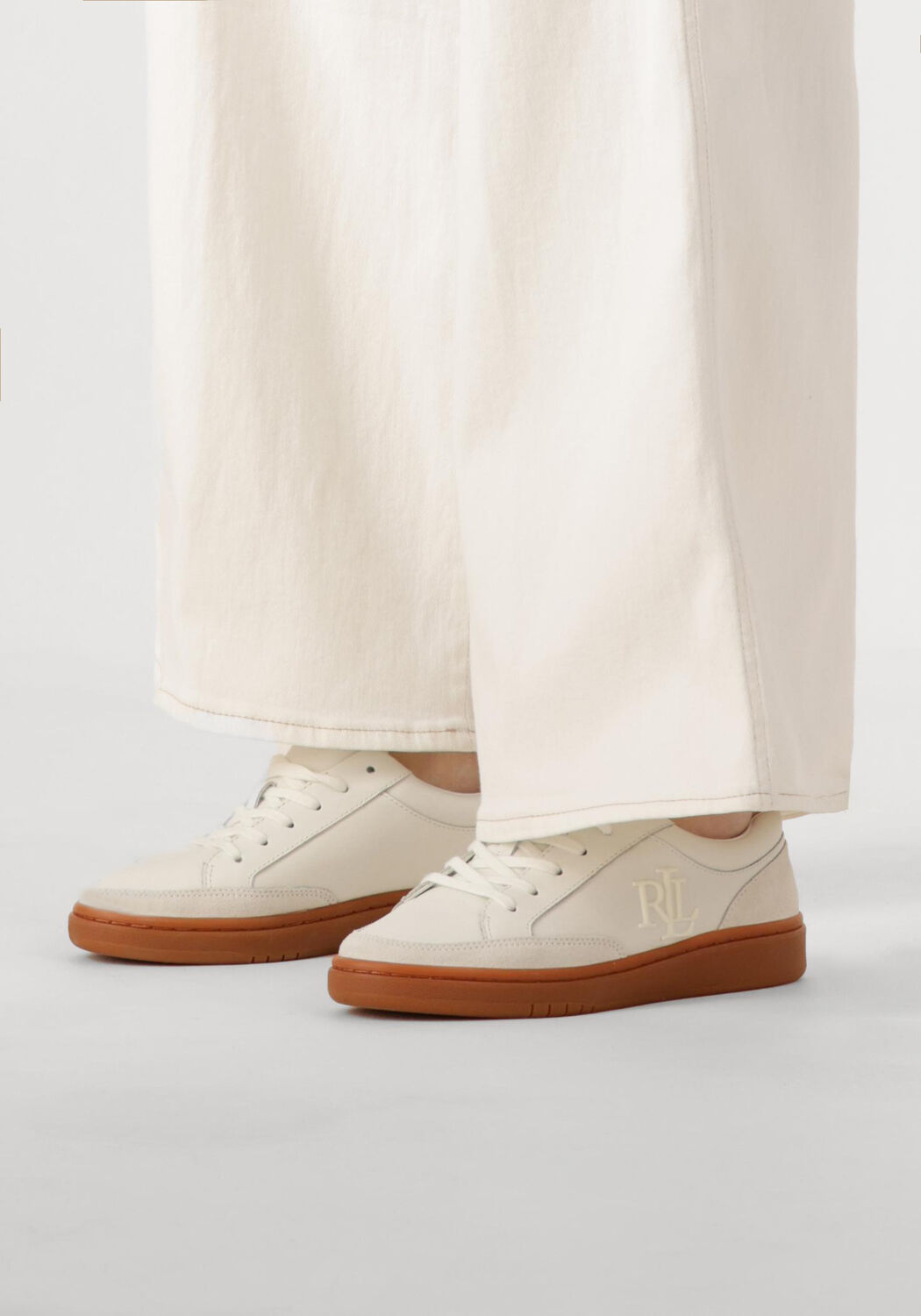 Witte LAUREN RALPH LAUREN Sneakers HAILEY 6 LOW TOP LACE - large