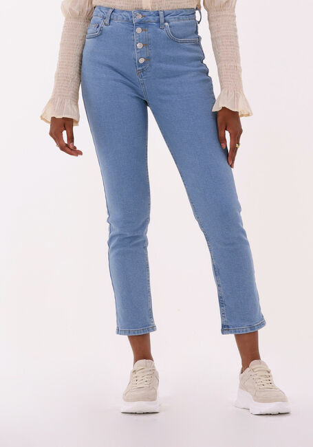 Blauwe NA-KD Skinny jeans BUTTON UP SKINNY JEANS - large