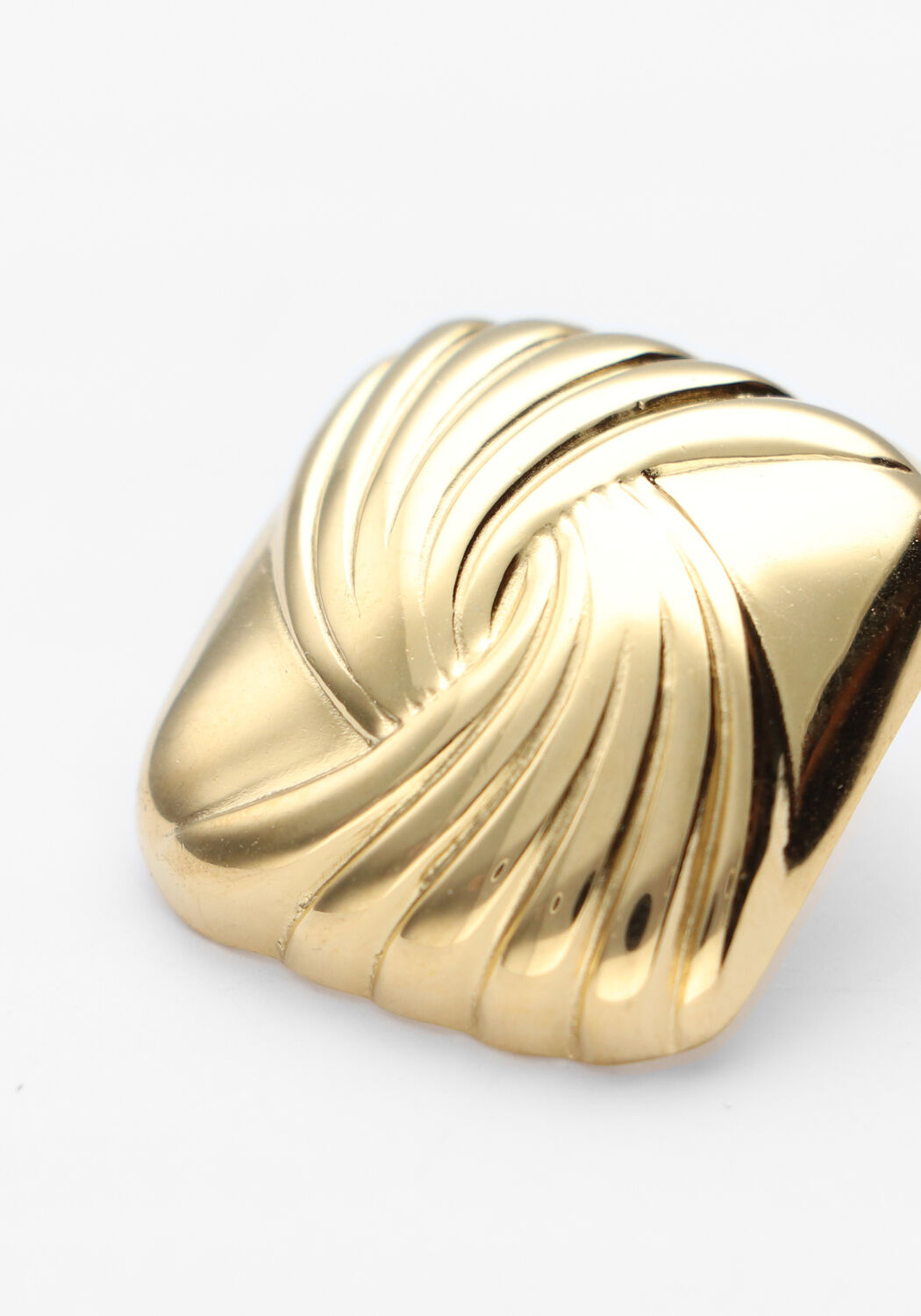 NOTRE-V Boucles d'oreilles EARRING OLD SQUARE Dor&eacute; - large