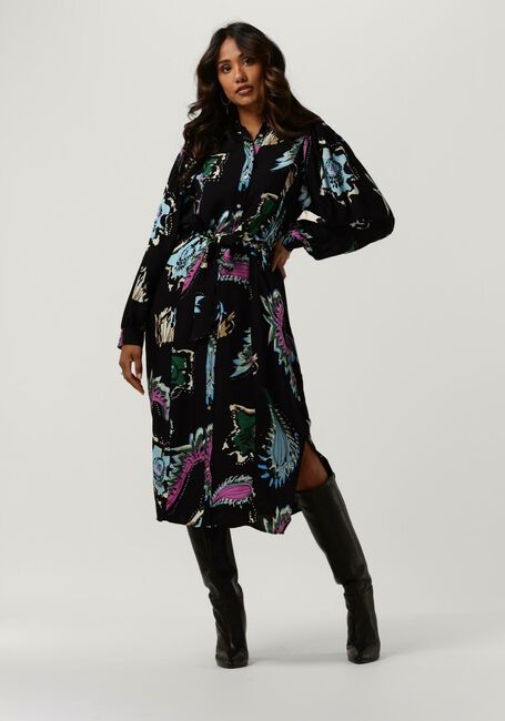 POM AMSTERDAM Robe midi DRESS 6953 en noir - large