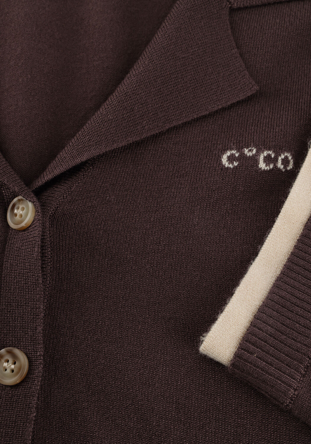 CO'COUTURE LUECC CROP CARDIGAN Pulls & Gilets en marron - large