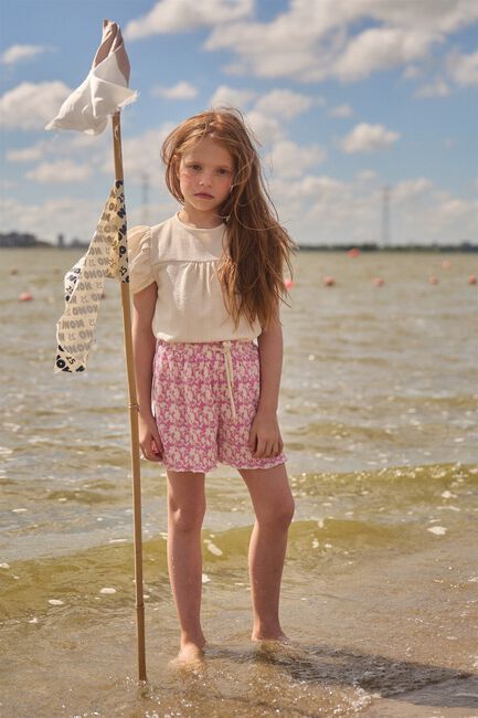 Roze NONO Korte broek SUNNY FLOWER SHORT - large