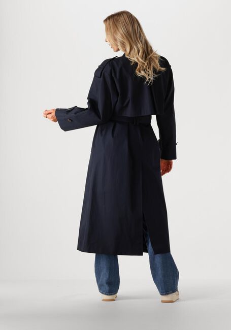 Blauwe TOMMY HILFIGER Mantel OVERSIZED TRENCH COAT - large