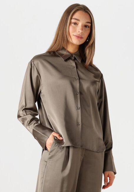 Bruine WITHBLACK  WBLMILAN SATEEN LS SHIRT - large