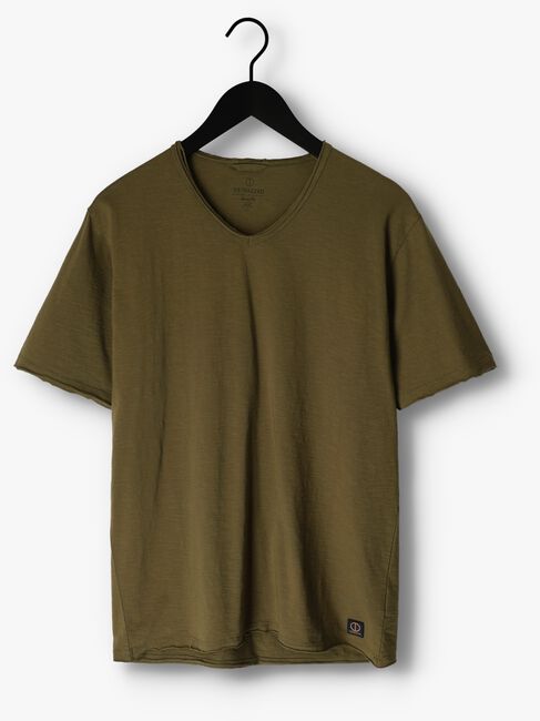 Groene DSTREZZED T-shirt STEWARD SLUB JERSEY - large