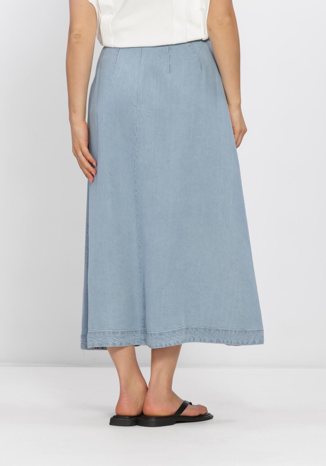 Lichtblauwe CO'COUTURE Maxirok TILLYCC ANYA PLEAT SKIRT - large