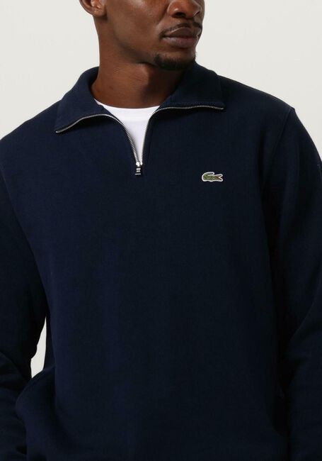 LACOSTE Pull REGULAR FIT HIGH NECK ZIPPED SWEATSHIRT Bleu foncé - large