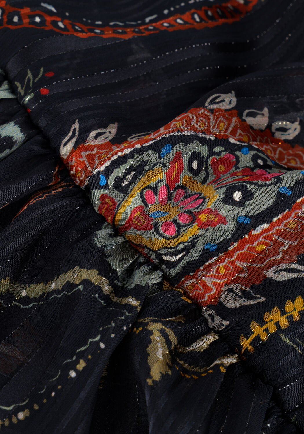 ANA ALCAZAR Robe midi DRESS PUFF SLEEVES &Ouml;KO-TEX 100 en noir - large