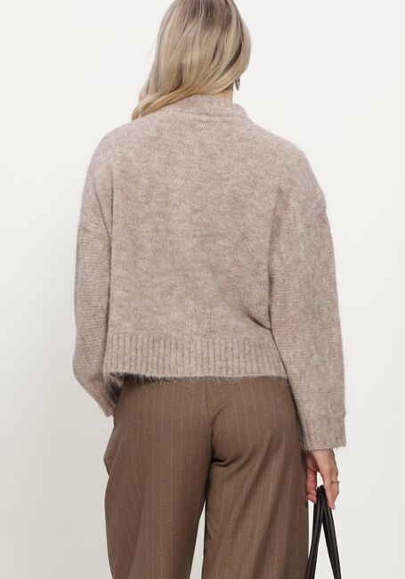 NEO NOIR Gilet TAURA FLUFFY KNIT CARDIGAN en beige - large
