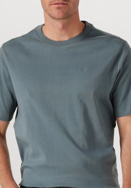 CAST IRON T-shirt REGULAR FIT INTERLOCK en bleu - large