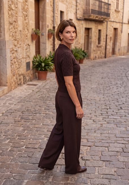 GESTUZ GZTHILLA POLO PULLOVER Pulls & Gilets en marron - large