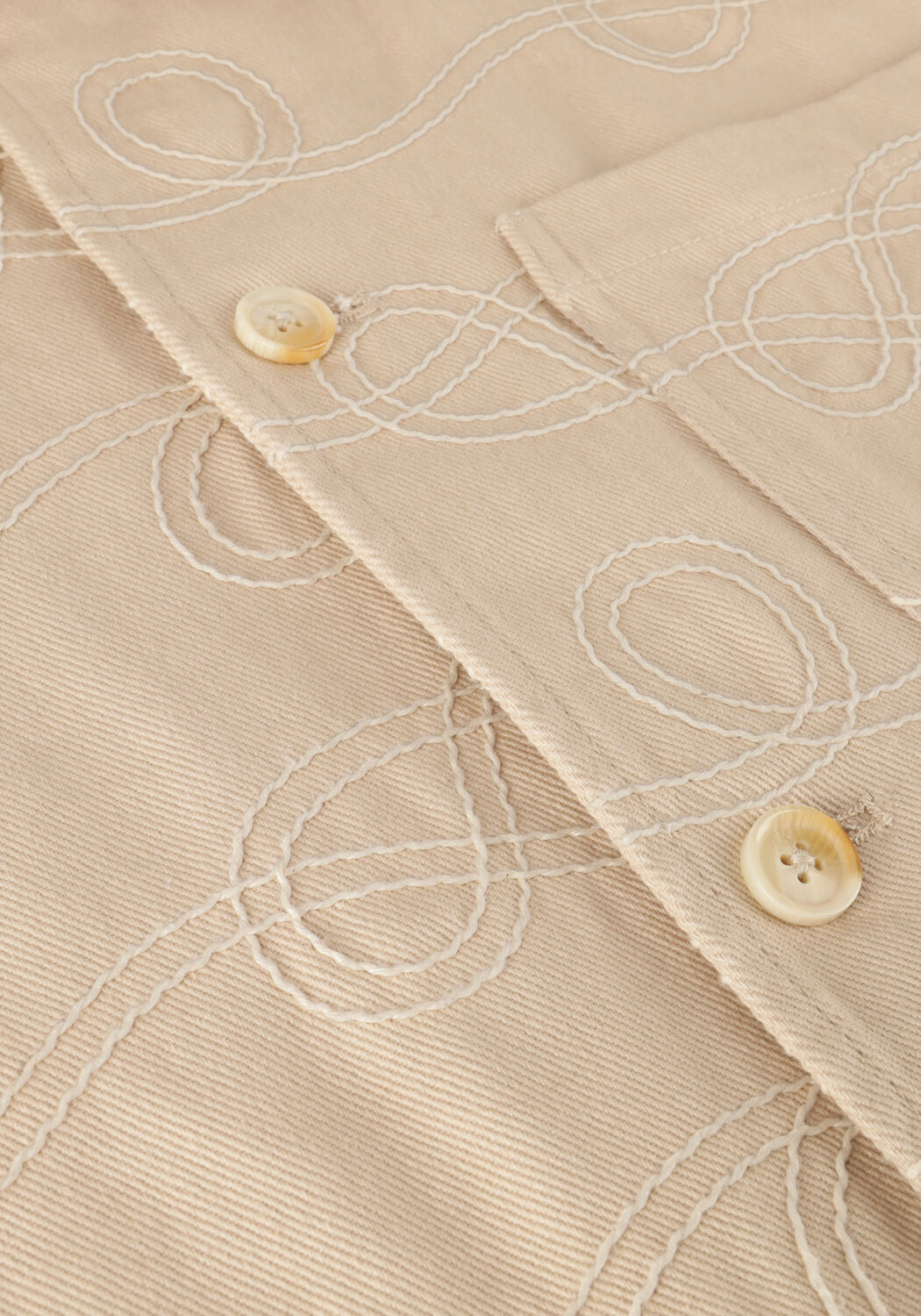 SCOTCH & SODA Surchemise ROBE JACQUARD TWILL OVERSHIRT JACKET en beige - large