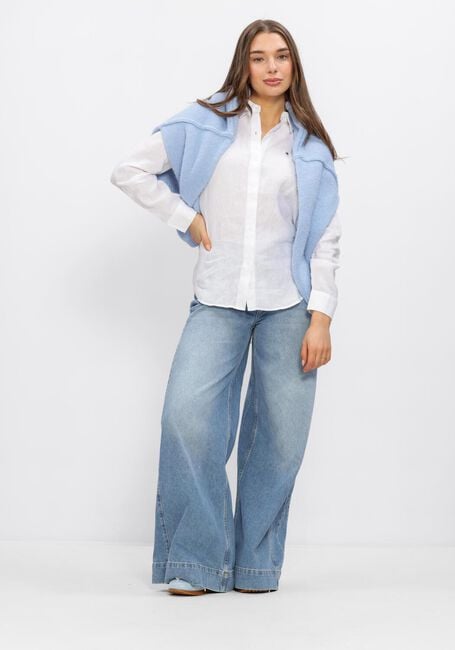 Witte TOMMY HILFIGER  ESS LINEN RELAXED LS - large