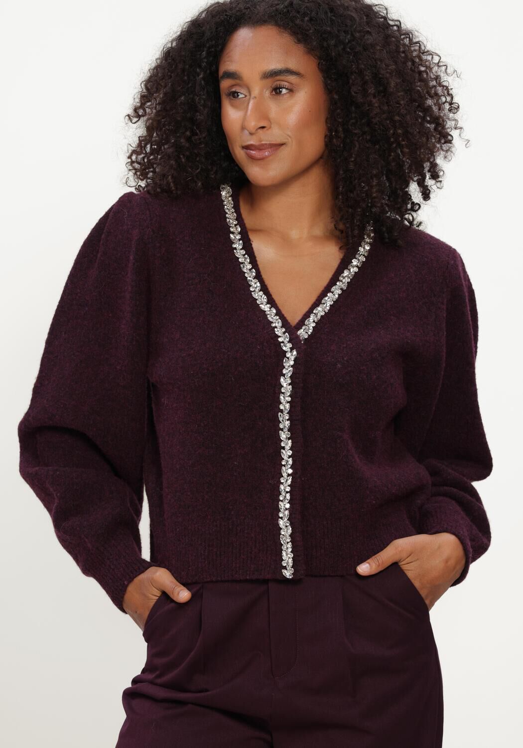 AMAYA AMSTERDAM Pull SIA KNITWEAR Bordeaux - large